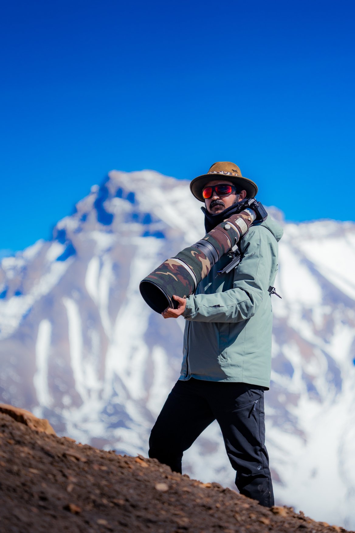 Pushpendra Singh Ranawat tracking wildlife